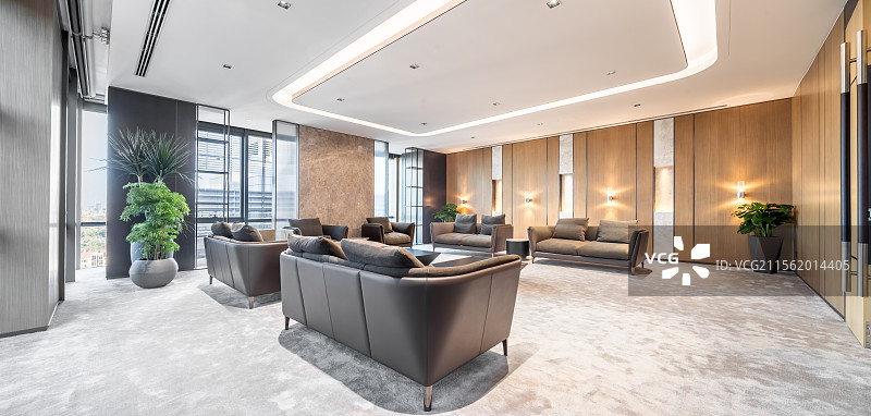 现代豪华贵宾室，室内空间样板间图片素材