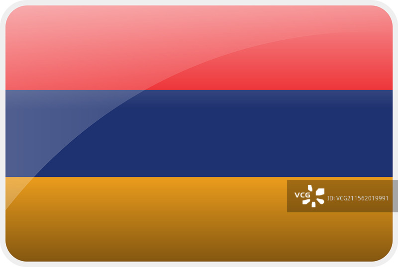 亚美尼亚国旗图标，国家矢量旗帜图片素材