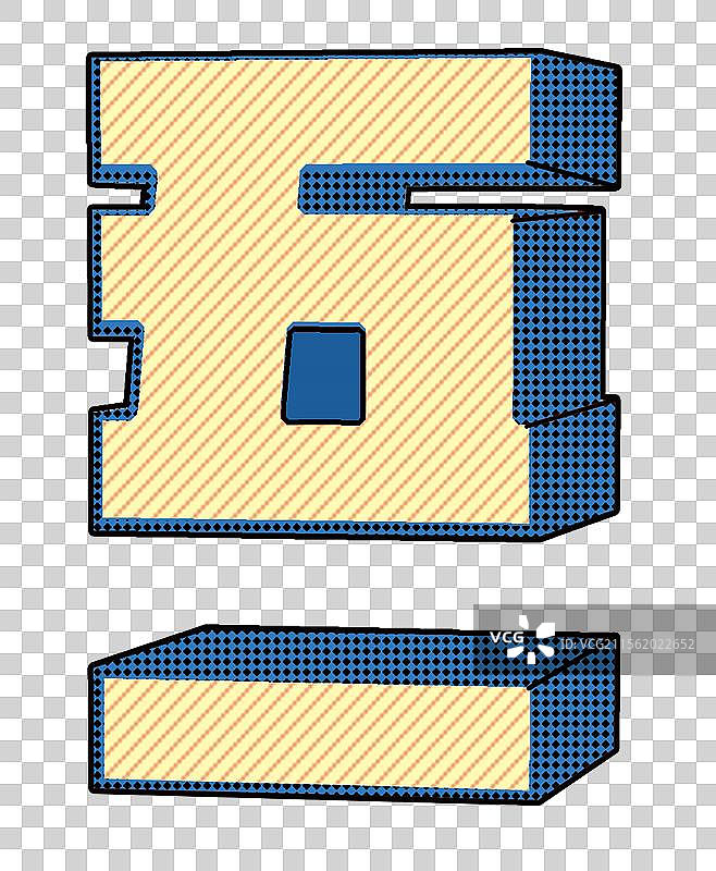 3D立体数字51 浮雕立体字元素 矢量51劳动节艺术字插画图片素材