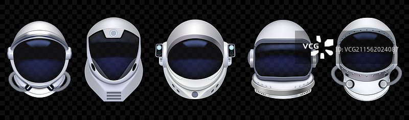 逼真的3D宇航员太空头盔图片素材