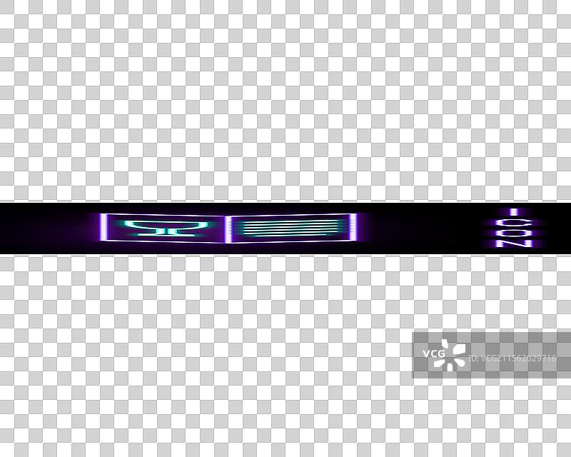 发光的霓虹线餐厅咖啡馆菜单图标图片素材