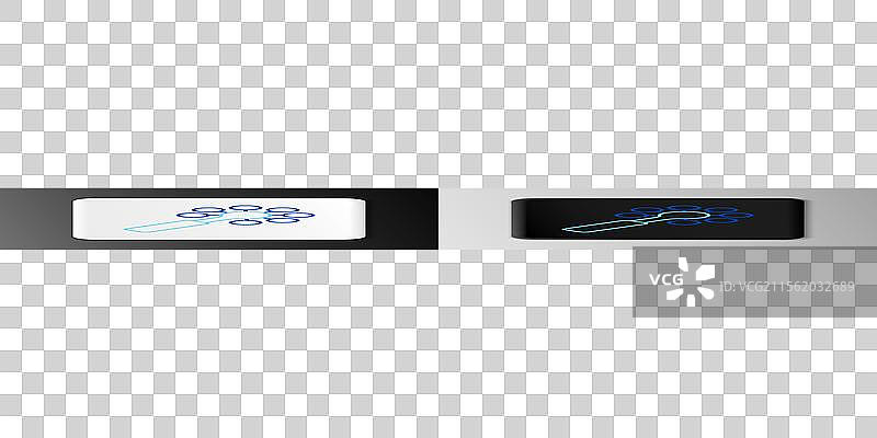 灰色背景上的线条摇铃婴儿玩具图标图片素材