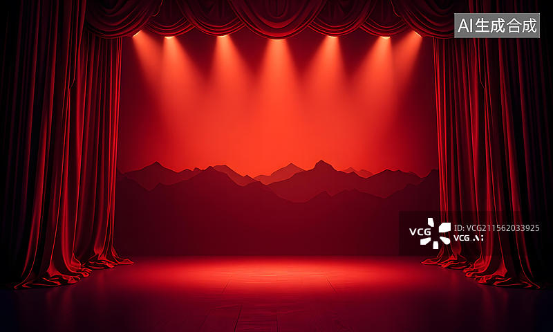 【AI数字艺术】剧院的舞台灯光图片素材