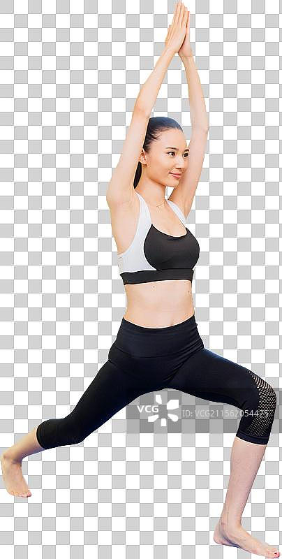 青年女人健身图片素材