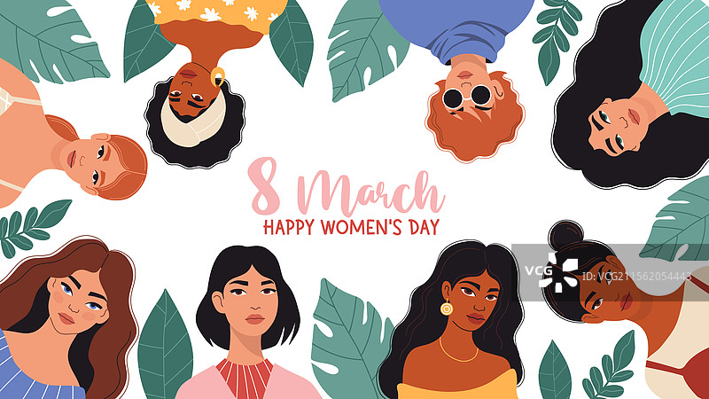 3月8日国际妇女节 多元化女性图片素材