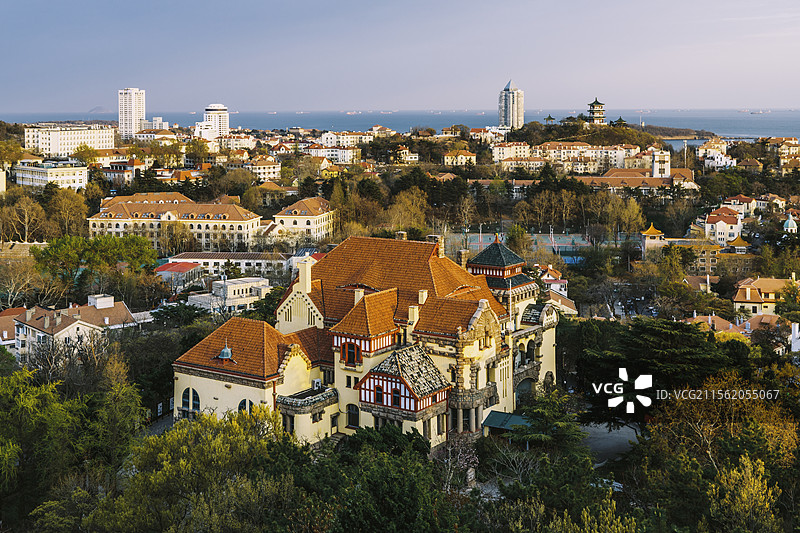 青岛信号山德国总督楼博物馆图片素材