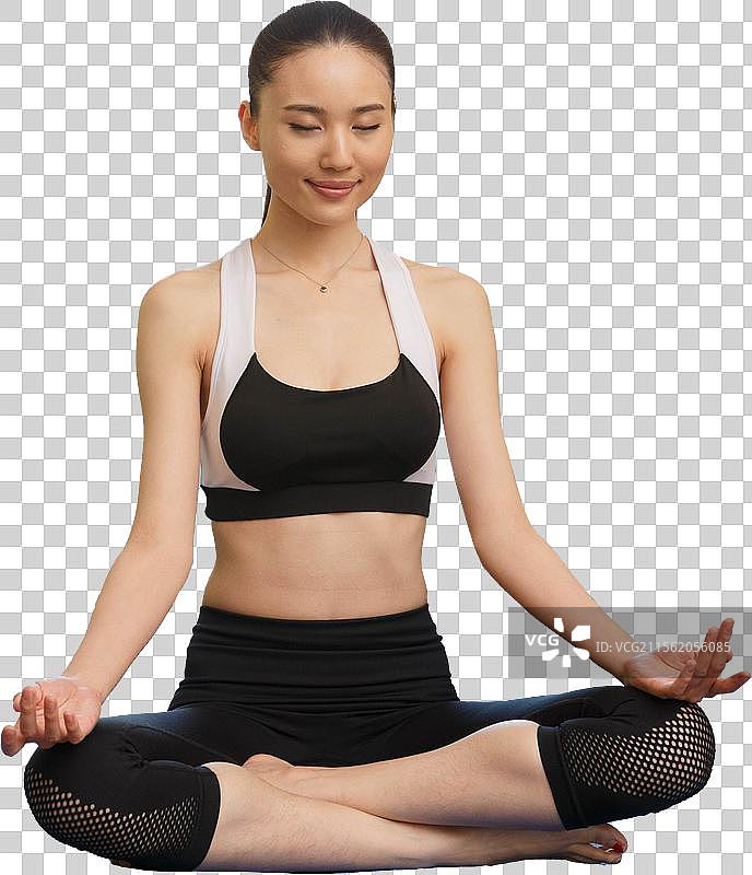 青年女人健身图片素材