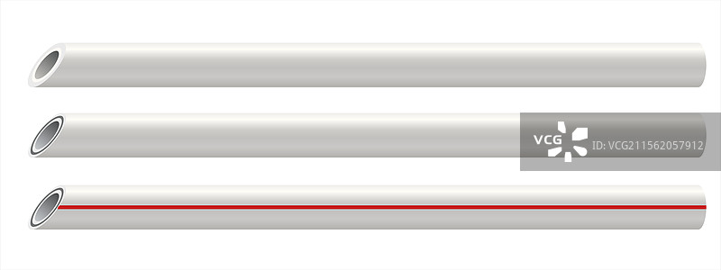 现实风格的塑料直筒管图片素材