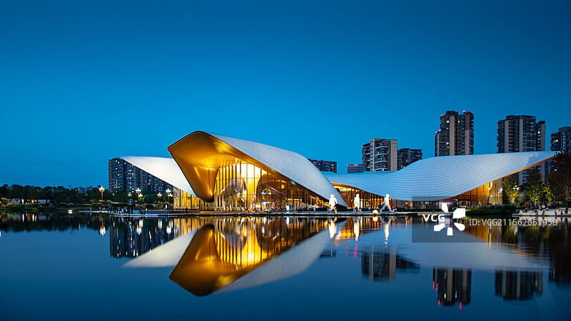 蓝调天府美术馆图片素材