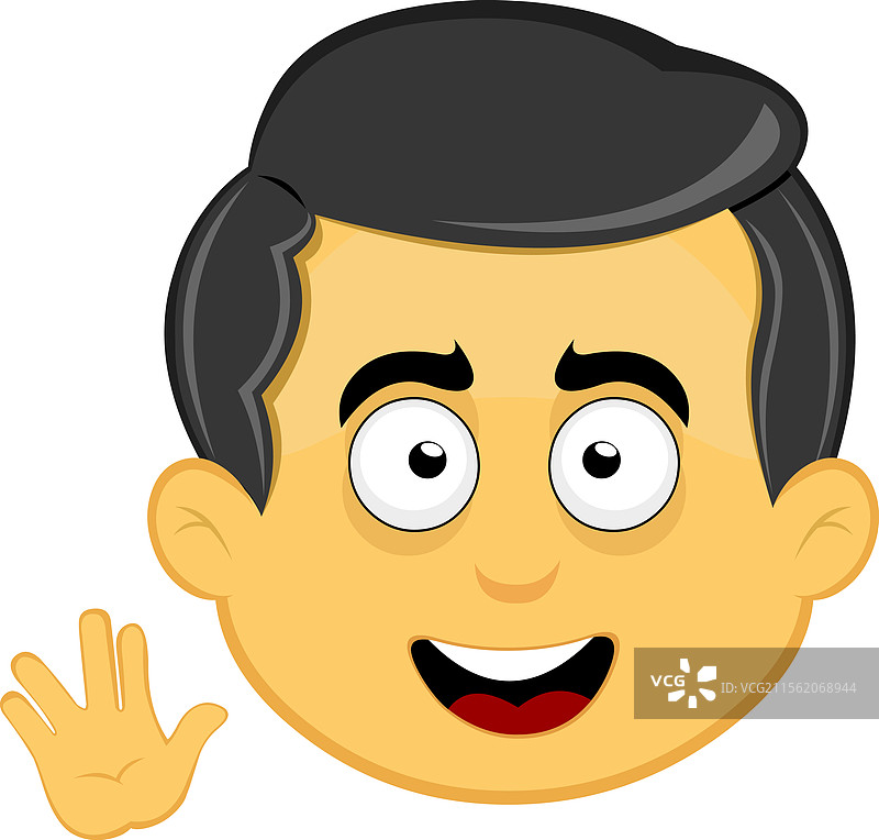 emoji角色手势：瓦肯敬礼图片素材