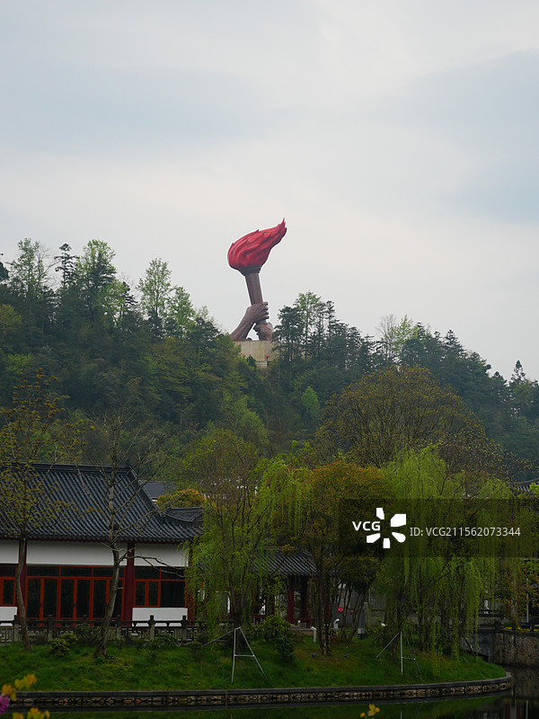 茨坪镇挹翠湖图片素材