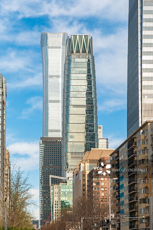 北京光华路国际贸易中心大厦中信大厦中国尊图片素材