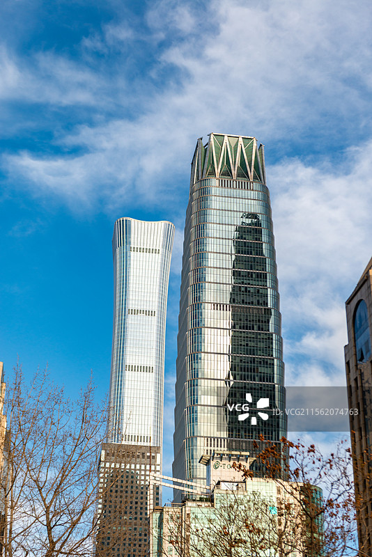 北京光华路国际贸易中心大厦中信大厦中国尊图片素材