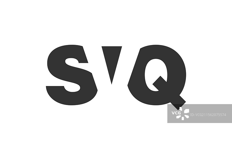 SVQ标志设计，字母S V Q，粗体字型图片素材
