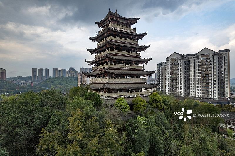 荣昌宝城寺佛塔图片素材