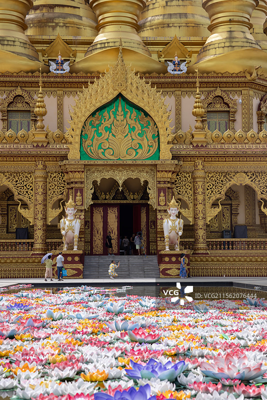 西双版纳勐泐大佛寺图片素材