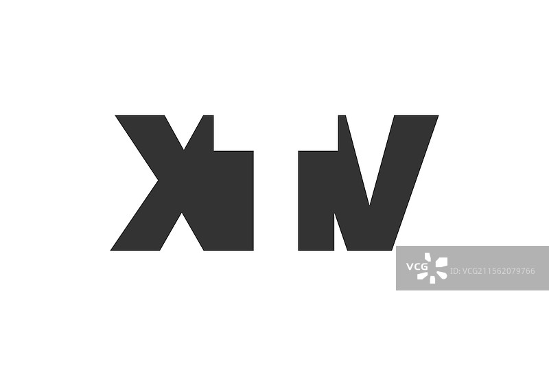 xtv标志设计，字母x、t、v采用粗体字型图片素材