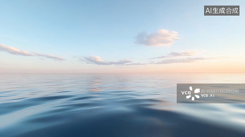 【AI数字艺术】天空在海面的倒影图片素材