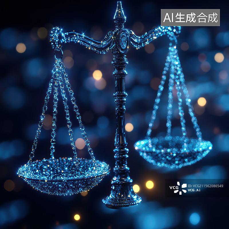【AI数字艺术】数字天平平衡艺术图图片素材