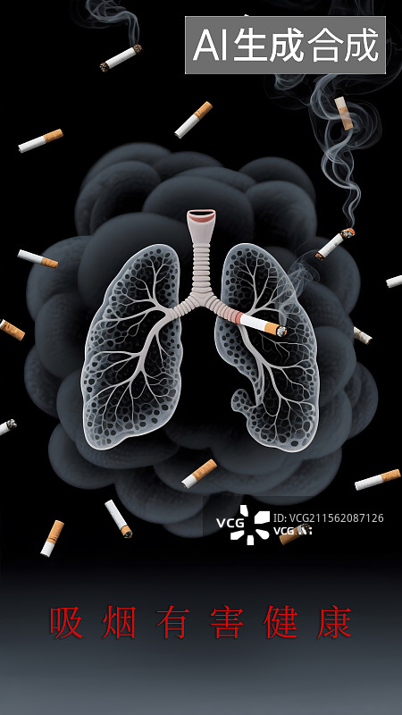【AI数字艺术】世界无烟日海报图片素材