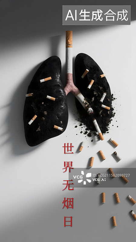 【AI数字艺术】世界无烟日海报图片素材