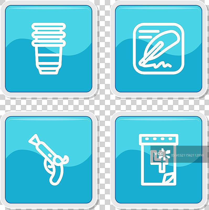 独立宣言的纸张和玻璃框架图片素材