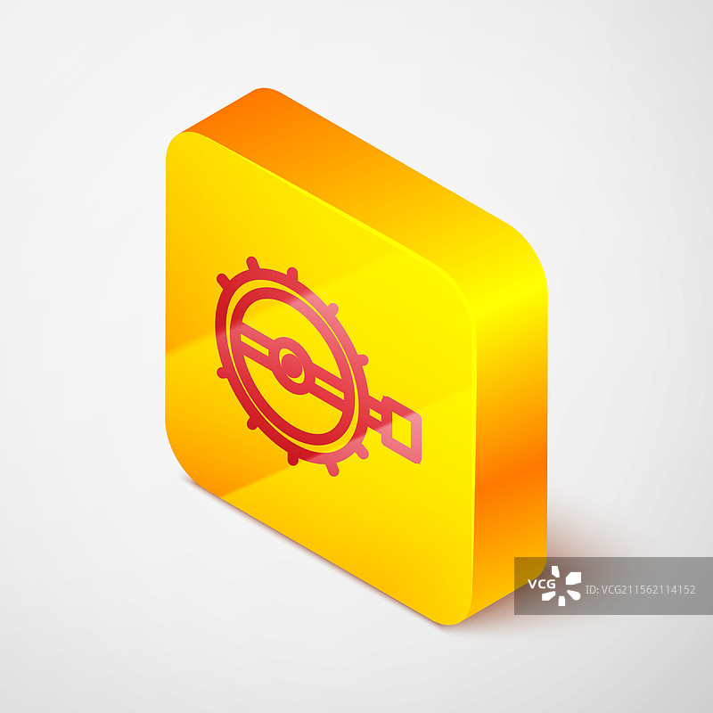 等距线条捕猎图标，背景为灰色图片素材