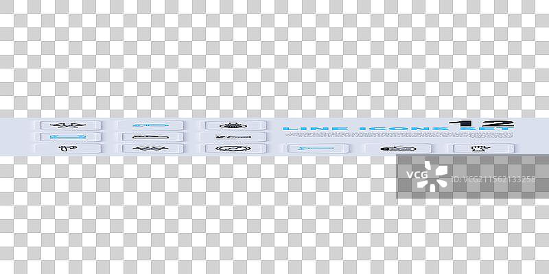 木制圆木、保护手套、平面工具的设置图片素材