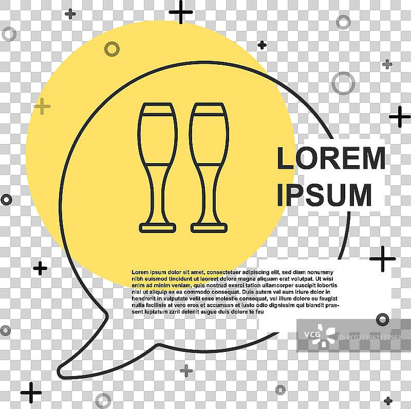 黑色线条保龄球瓶图标，背景为白色图片素材