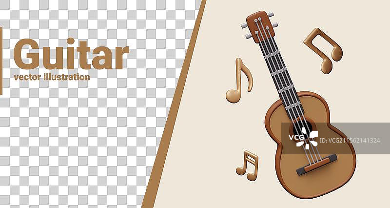 吉他广告概念弦乐器图片素材