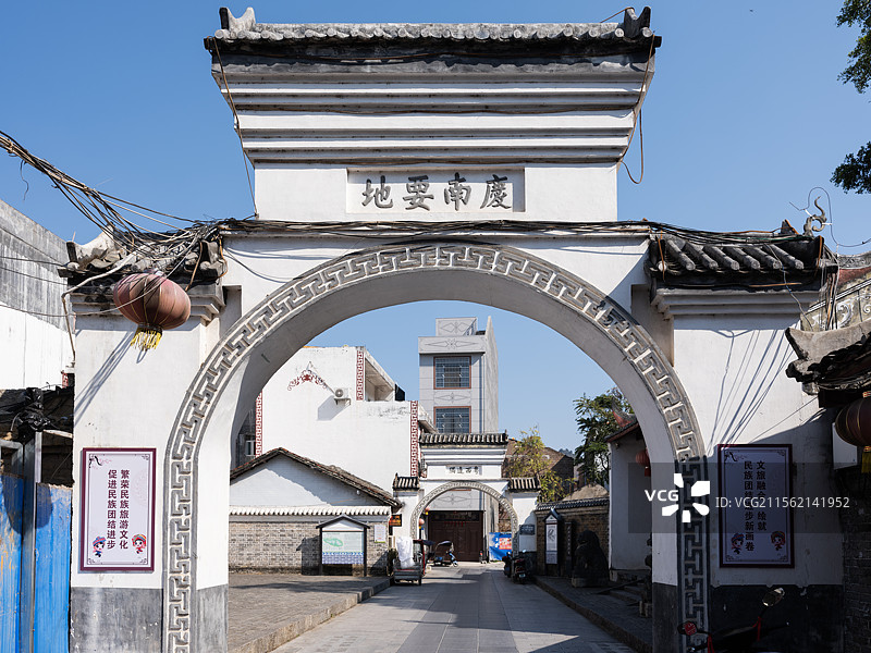 广西忻城莫土司老街图片素材