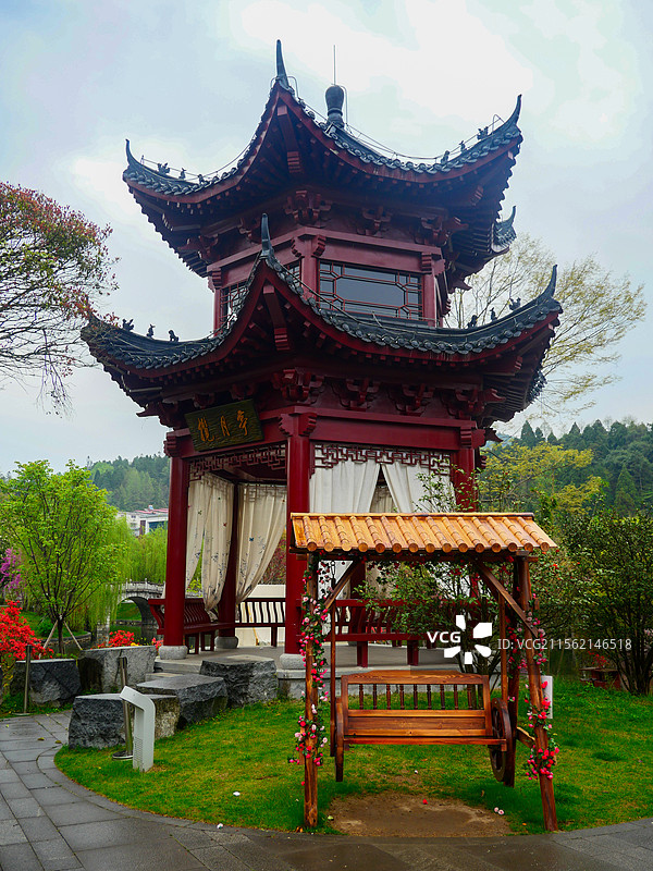 茨坪镇挹翠湖图片素材