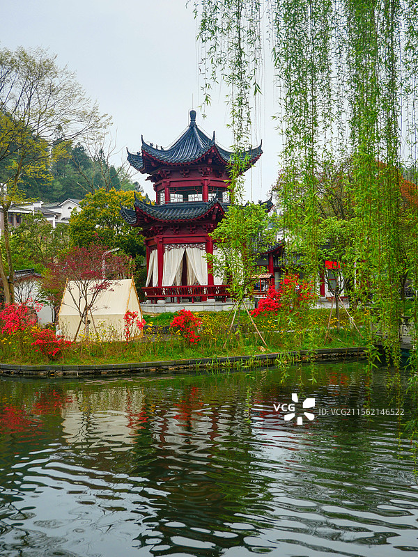 茨坪镇挹翠湖图片素材