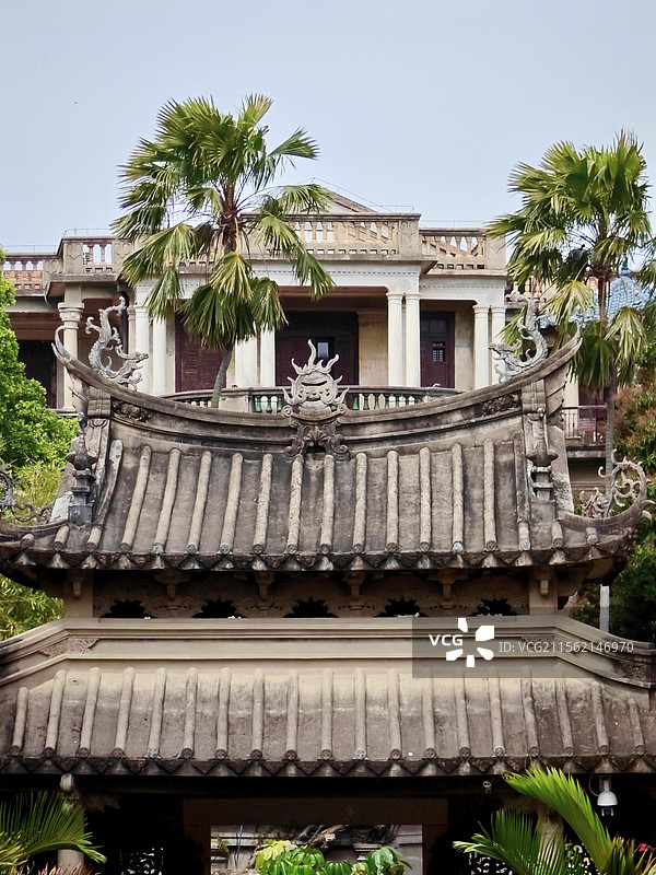 鼓浪屿老别墅-海天堂构图片素材