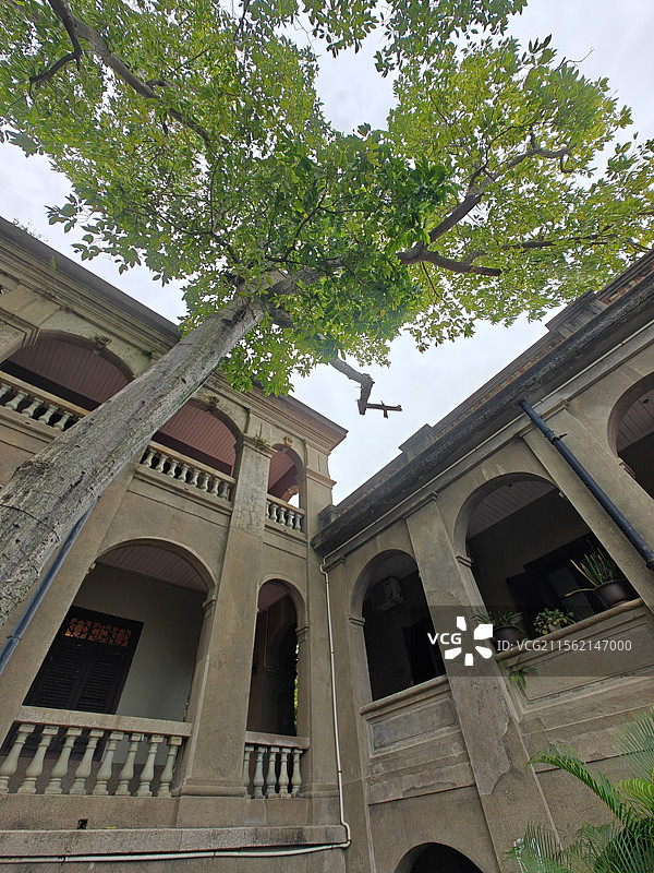 鼓浪屿老别墅-海天堂构图片素材