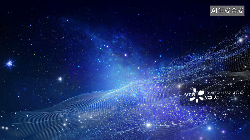 【AI数字艺术】梦幻宇宙星云科技抽象背景图片素材