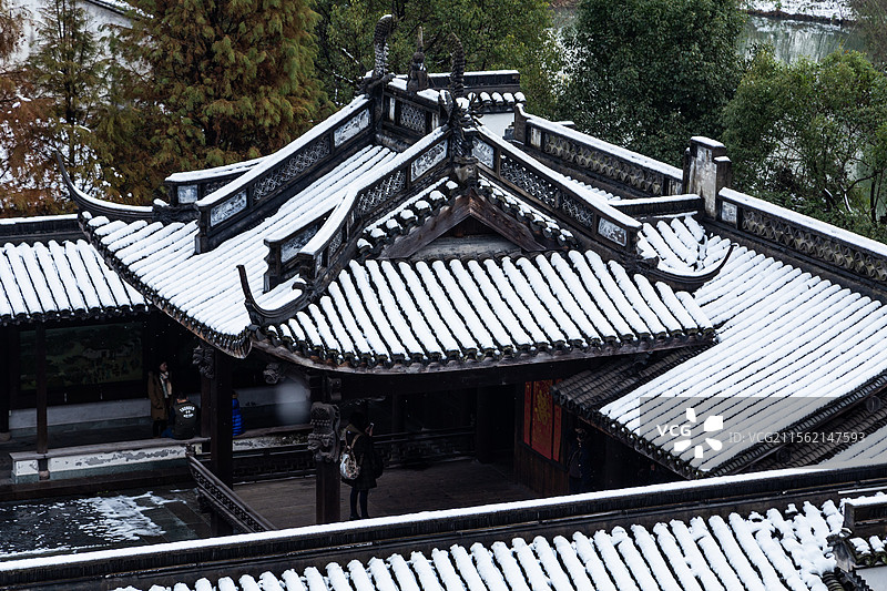 杭州西溪湿地雪韵图片素材