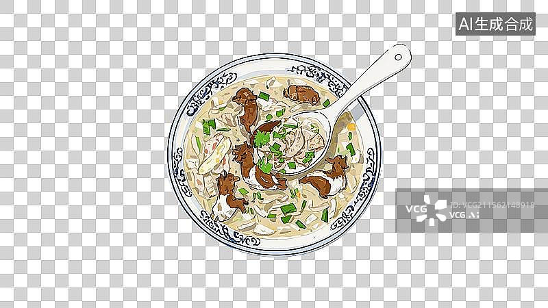 【AI数字艺术】羊肉泡馍图片素材