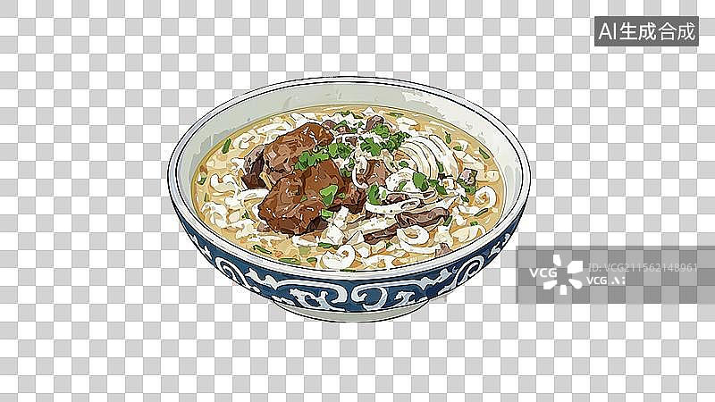【AI数字艺术】羊肉泡馍图片素材