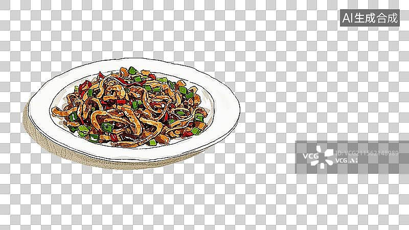 【AI数字艺术】鱼香肉丝图片素材
