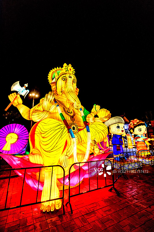 西双版纳告庄夜市 星光夜市图片素材