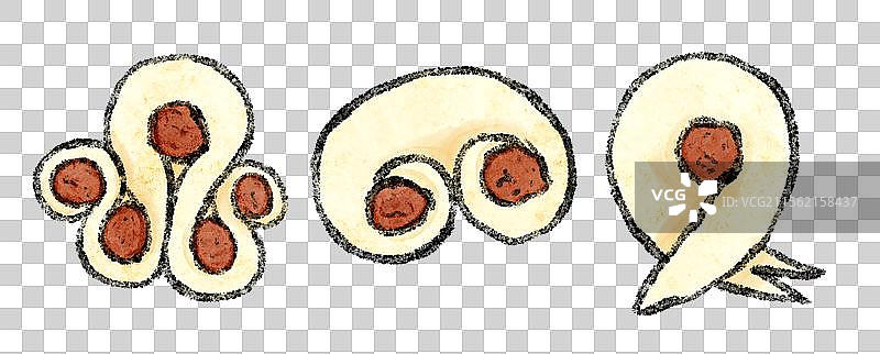 山西临汾美食国风插画-霍州年馍图片素材