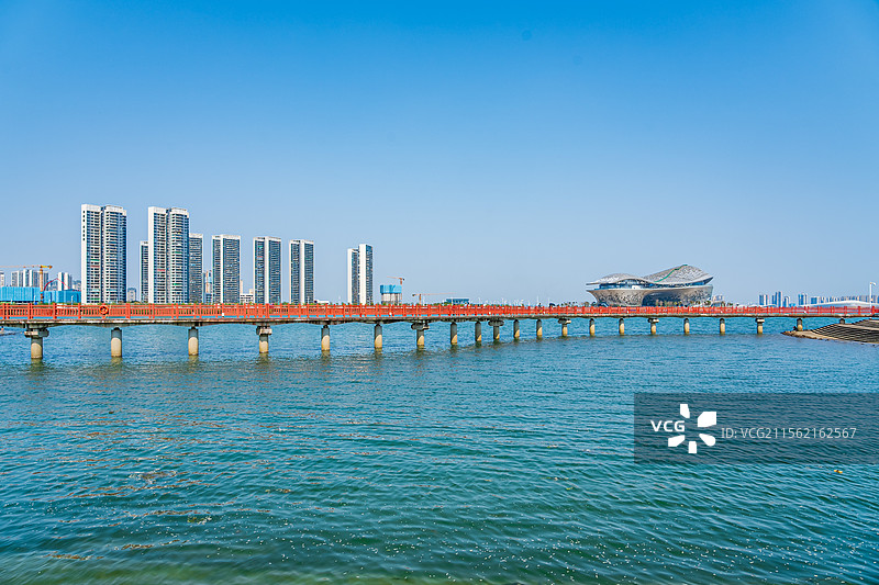 湛江金沙湾观海长廊图片素材