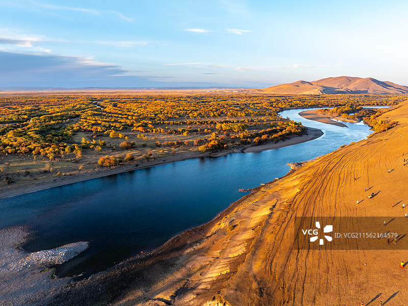 航拍内蒙古呼伦贝阿尔山尔黑山头风景区图片素材