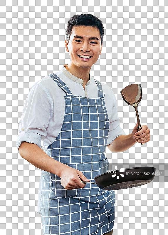 青年男人在厨房图片素材