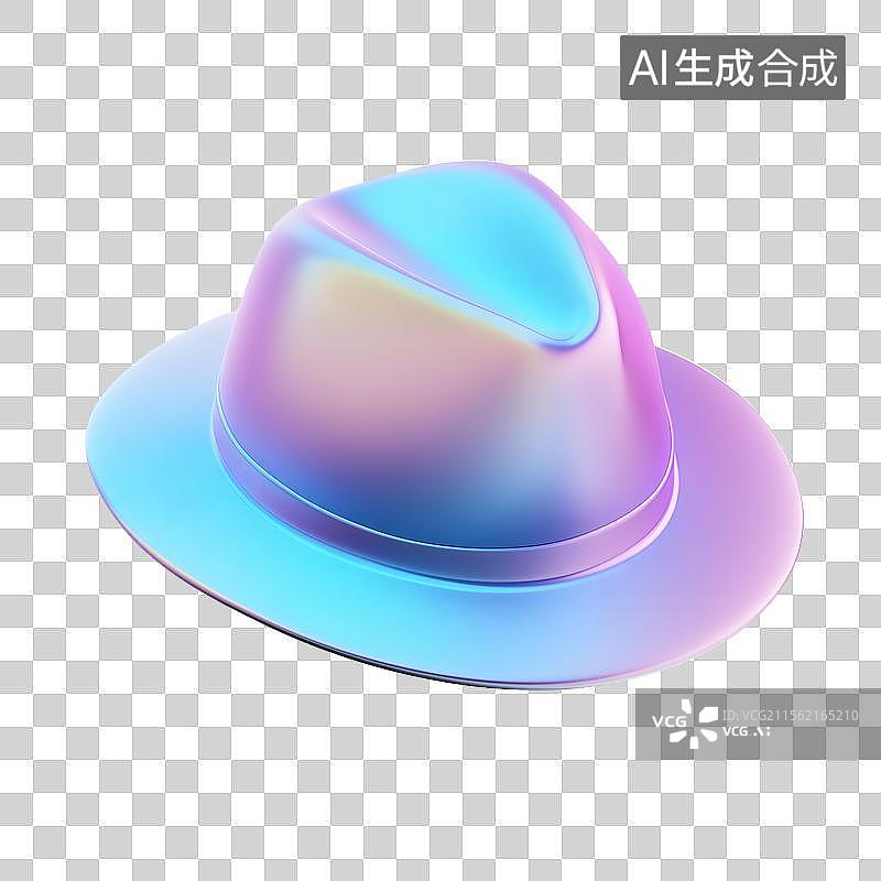 【AI数字艺术】酸性设计元素：帽子图片素材