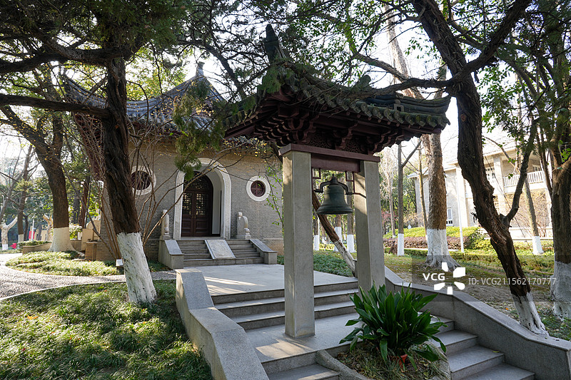 南京大学，南京大学鼓楼校区北大楼，南京古今同框图片素材