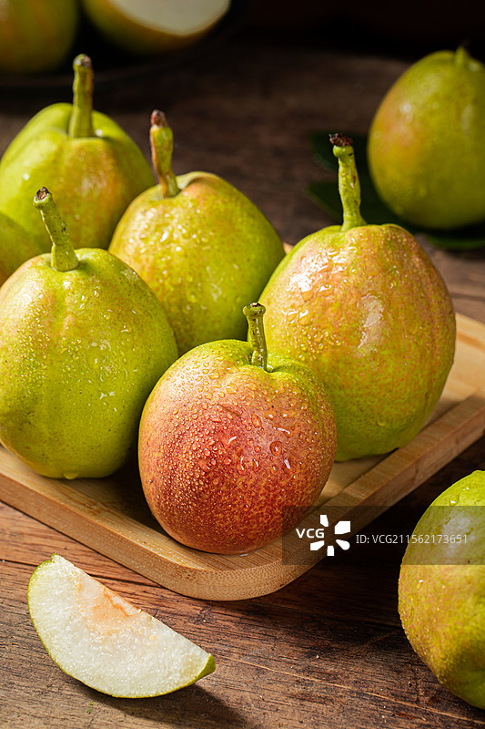 库尔勒香梨 新鲜水果图片素材