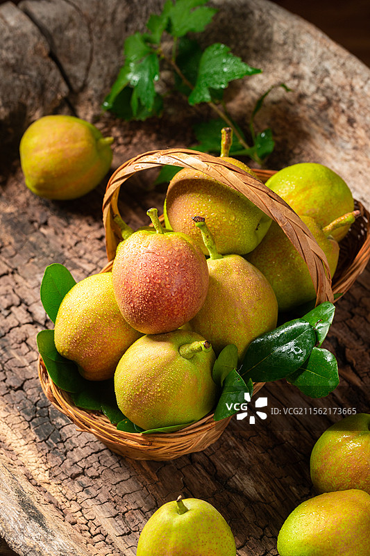 库尔勒香梨 新鲜水果图片素材