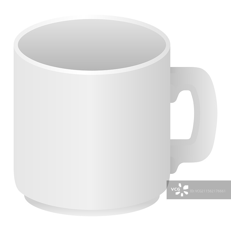 空白干净的白色杯子图片素材